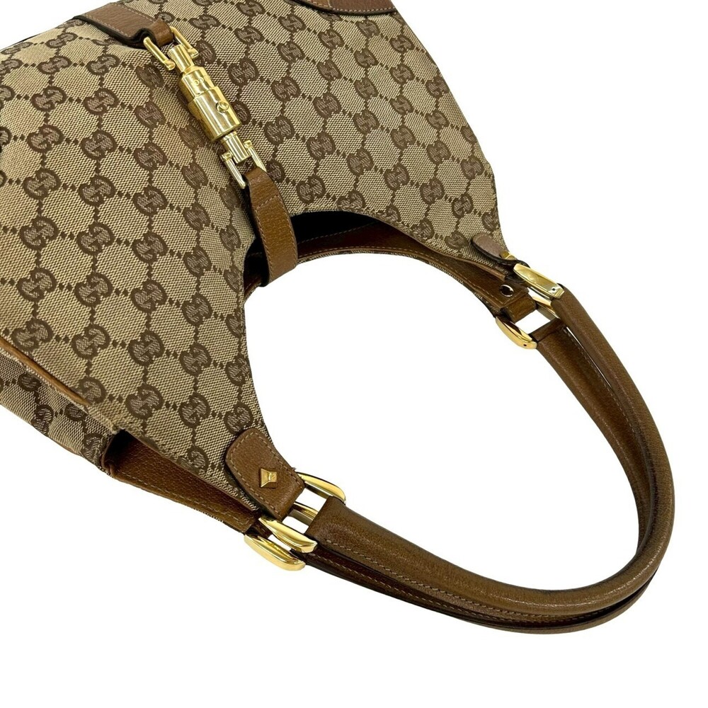 GUCCI Brown Leather Jackie Shoulder Bag - Picture 4 of 10